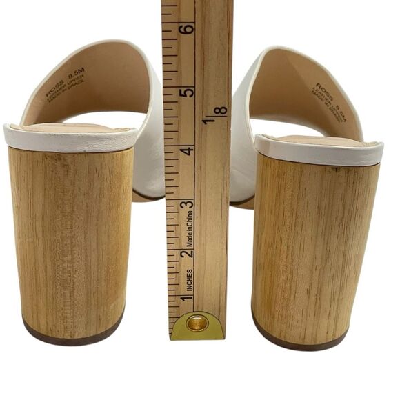 Botkier Ross Block Chunky Heel Slide Sandals White Size 8.5 Shoes - Picture 6 of 7